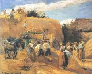 Camille Pissarro Threshing Machine oil painting